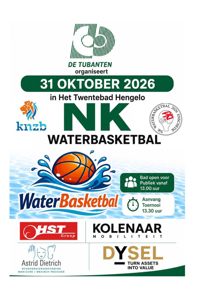 Poule-indeling NK waterbasketbal bekend